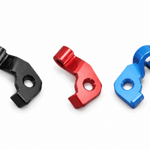 Yamaha Blaster clutch cable brackets in black, red and blue