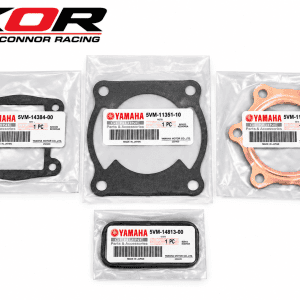 Four packaged Yamaha top-end gaskets on a white background with the KOR logo