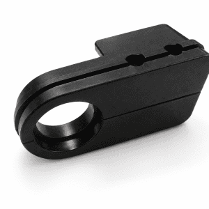 Black Yamaha Blaster front chain slider with circular mounting opening and split body