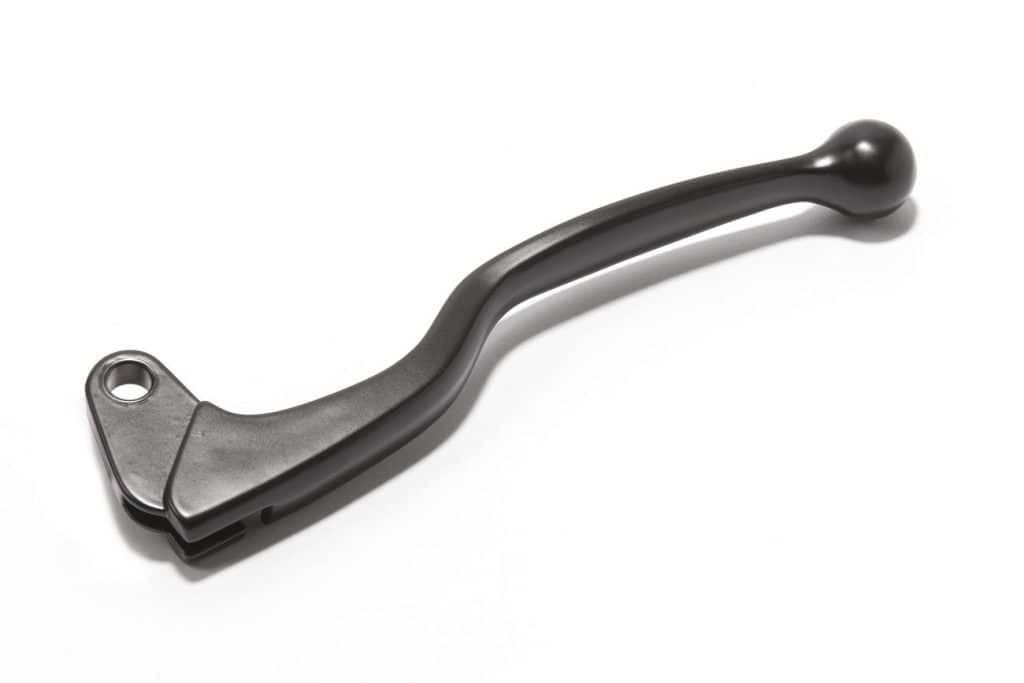 Racing motorcycle gear shift lever for high-performance motorsport vehicles.