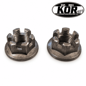 Yamaha Blaster front spindle castle nuts with flanges