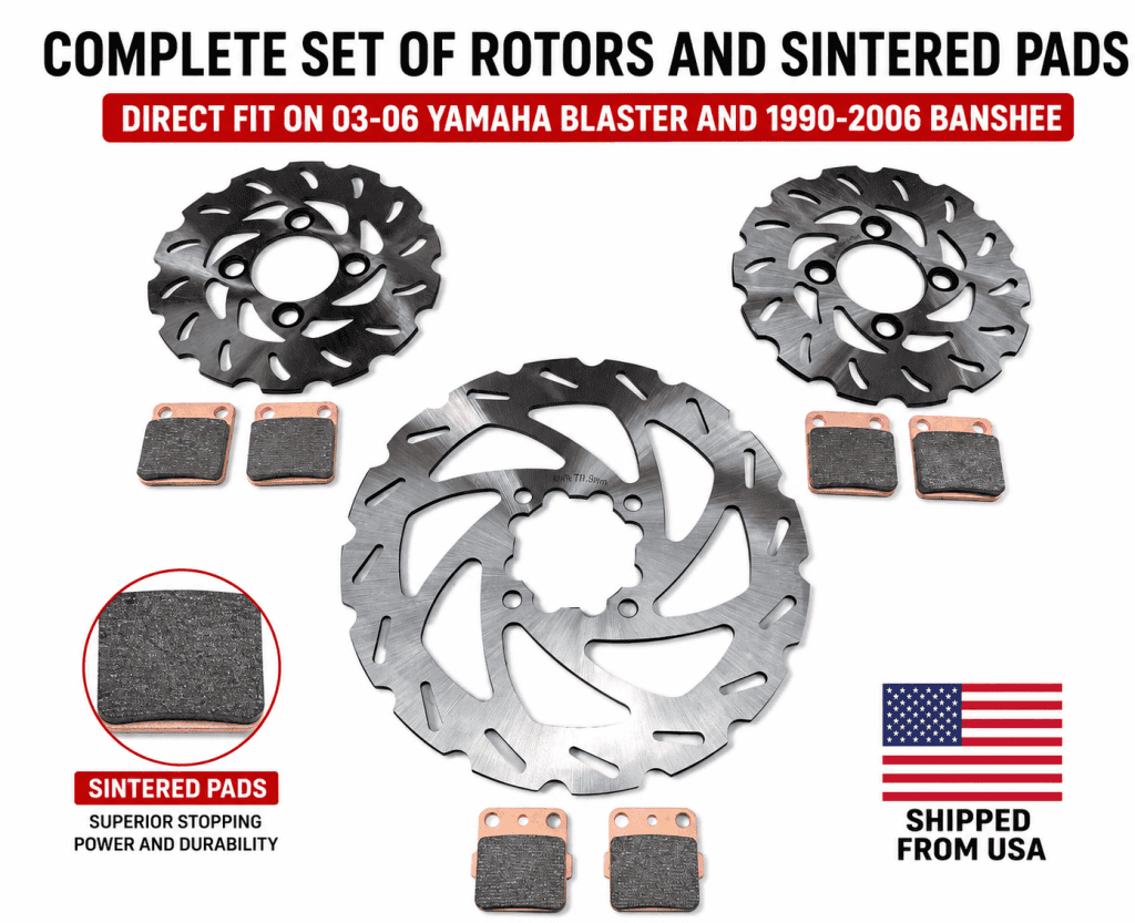 performance break pad an rotor kit for sale