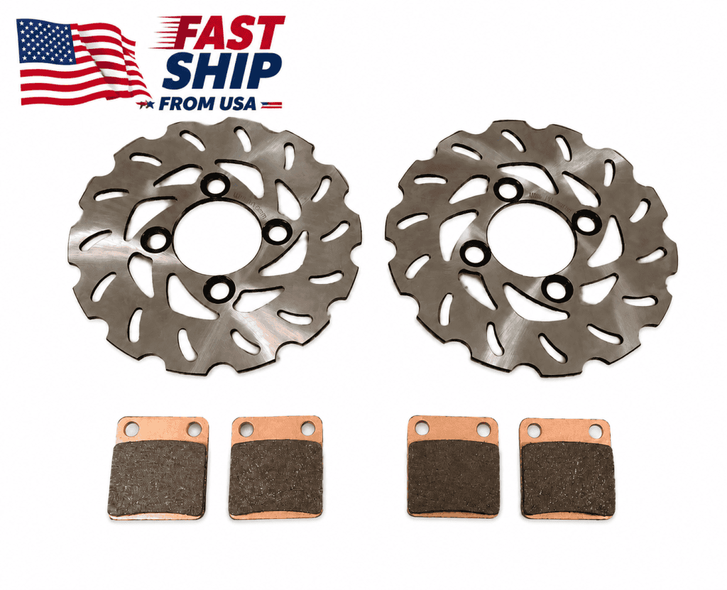 Yamaha Blaster Front Brake Rotors and Sintered Pads