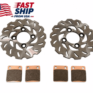 Yamaha Blaster Front Brake Rotors and Sintered Pads